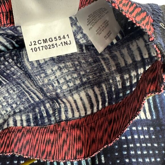 Rachel Roy Printed Pencil Linen Blend Skirt Size 12 - Picture 6 of 7